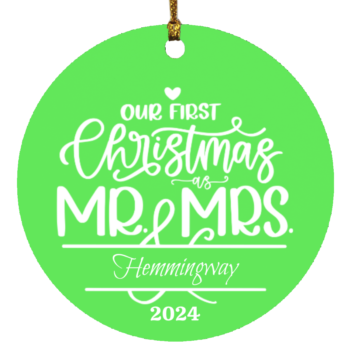 Our First Christmas Name Ornament