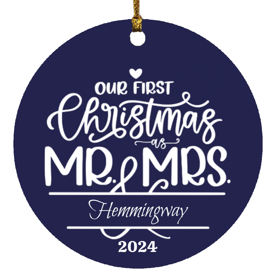 Our First Christmas Name Ornament