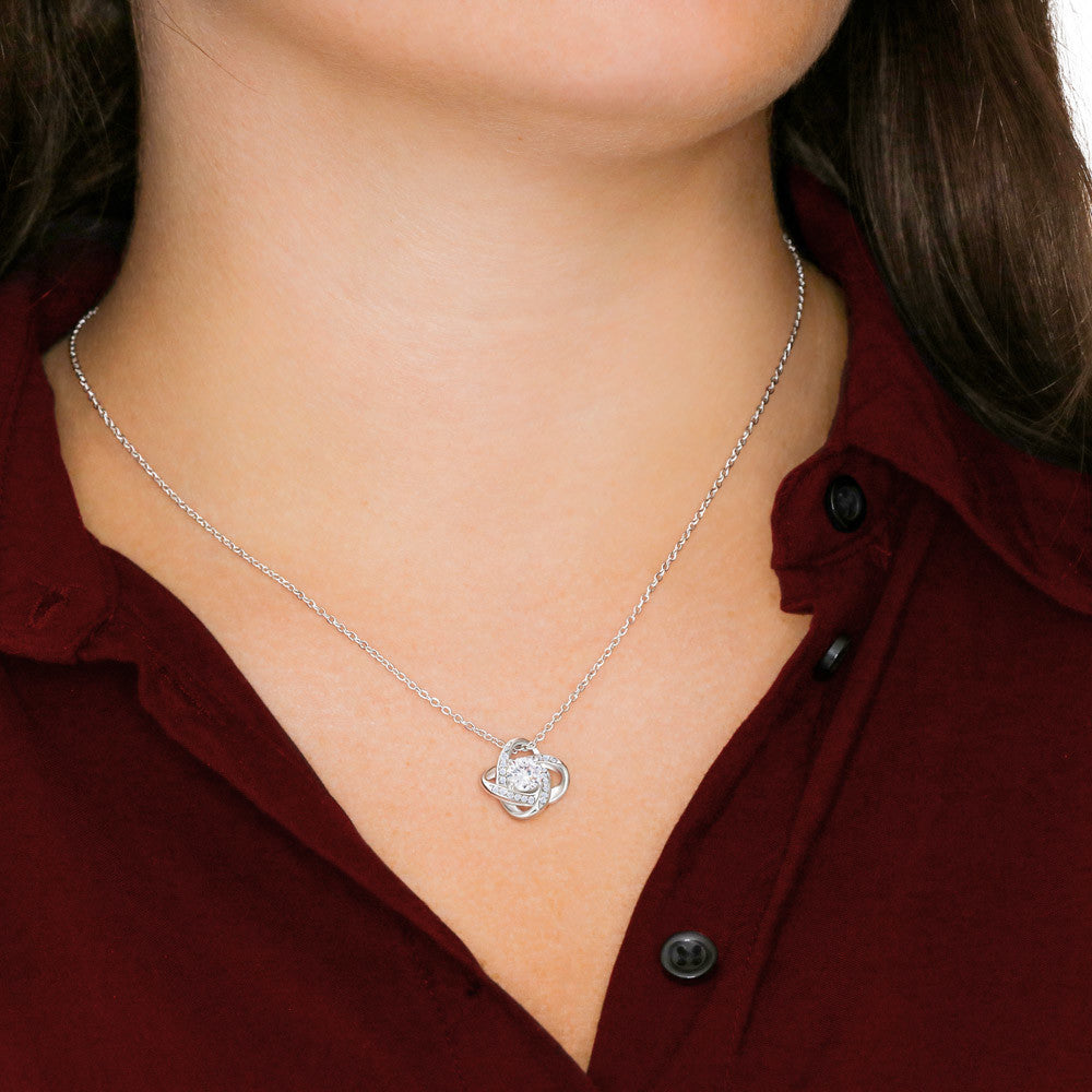 To My Soulmate / Love Knot Necklace / Anniversary, Birthday, Christmas Gift