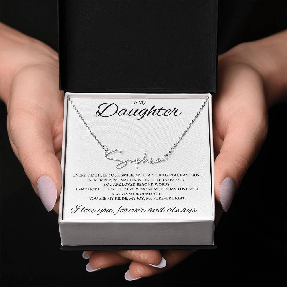 To My Daughter / Custom Name Necklace
