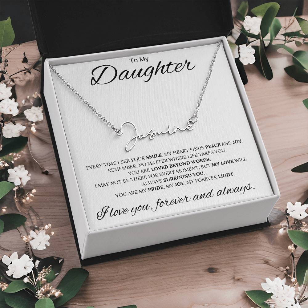 To My Daughter / Custom Name Necklace