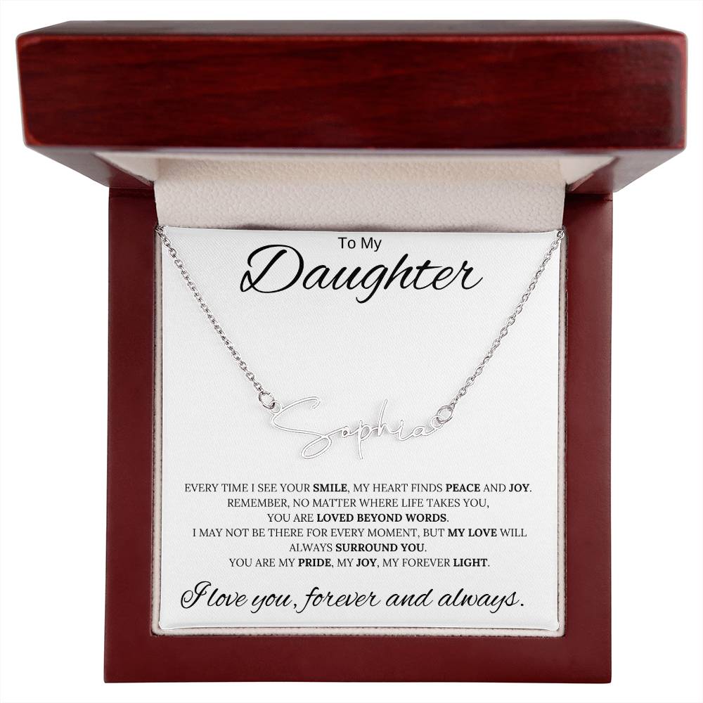 To My Daughter / Custom Name Necklace
