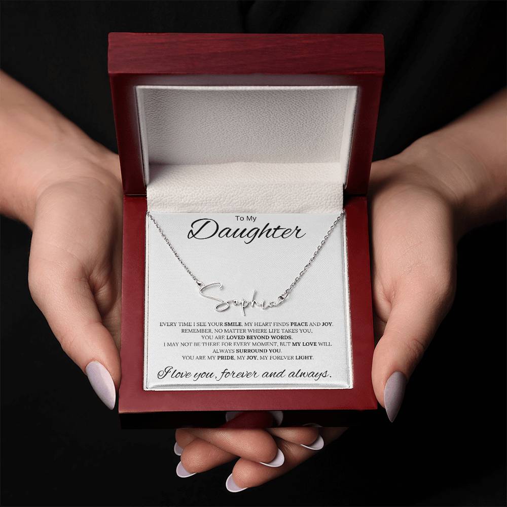 To My Daughter / Custom Name Necklace