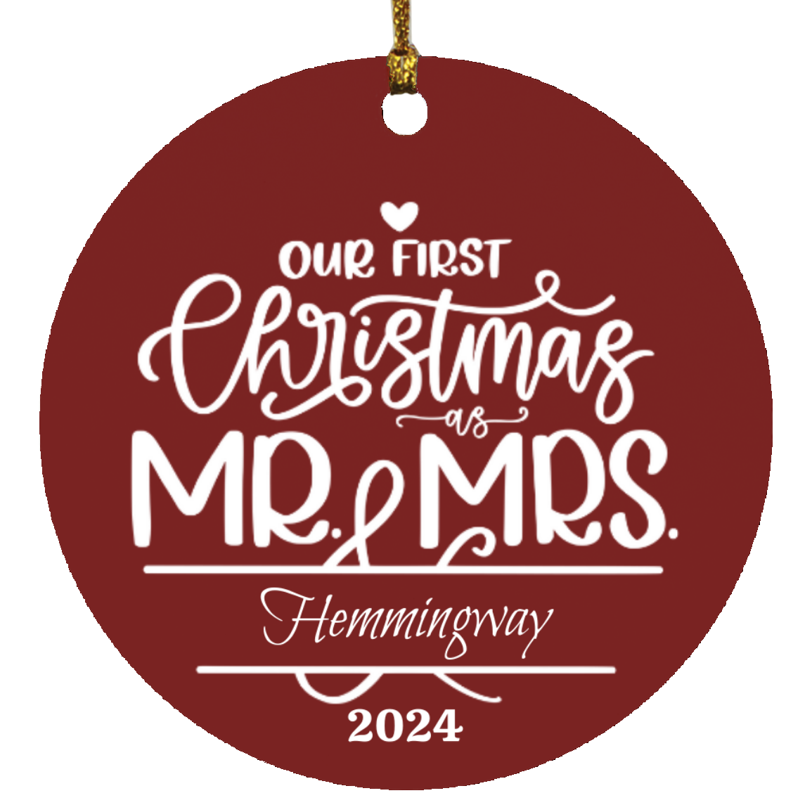 Our First Christmas Name Ornament