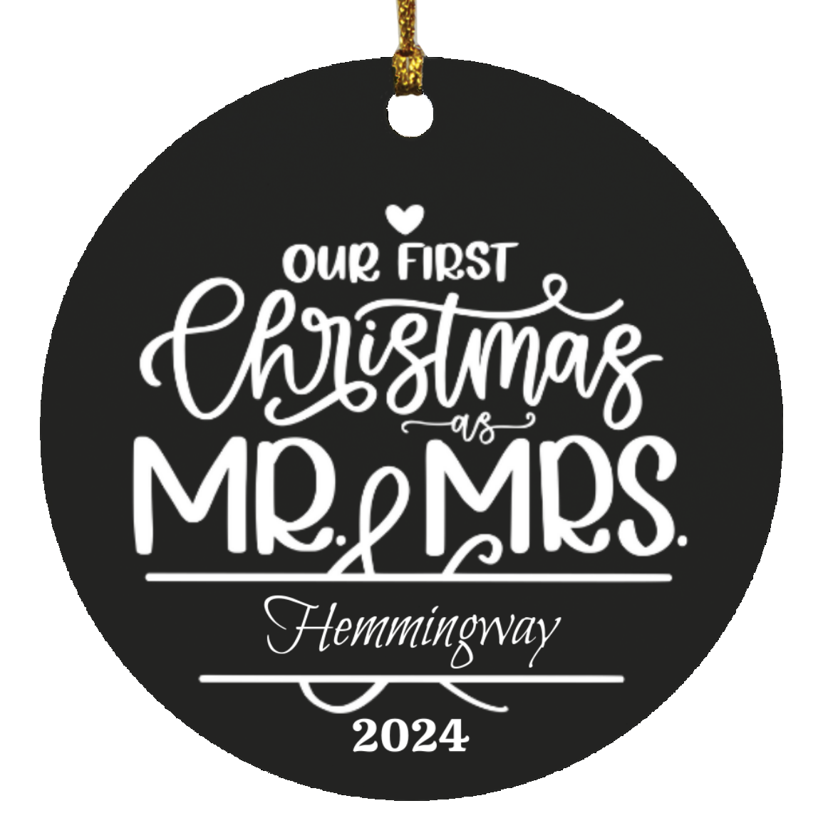 Our First Christmas Name Ornament