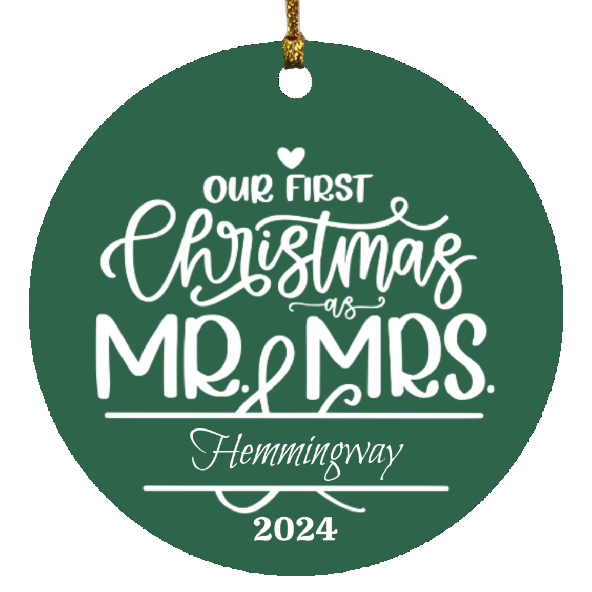 Our First Christmas Name Ornament