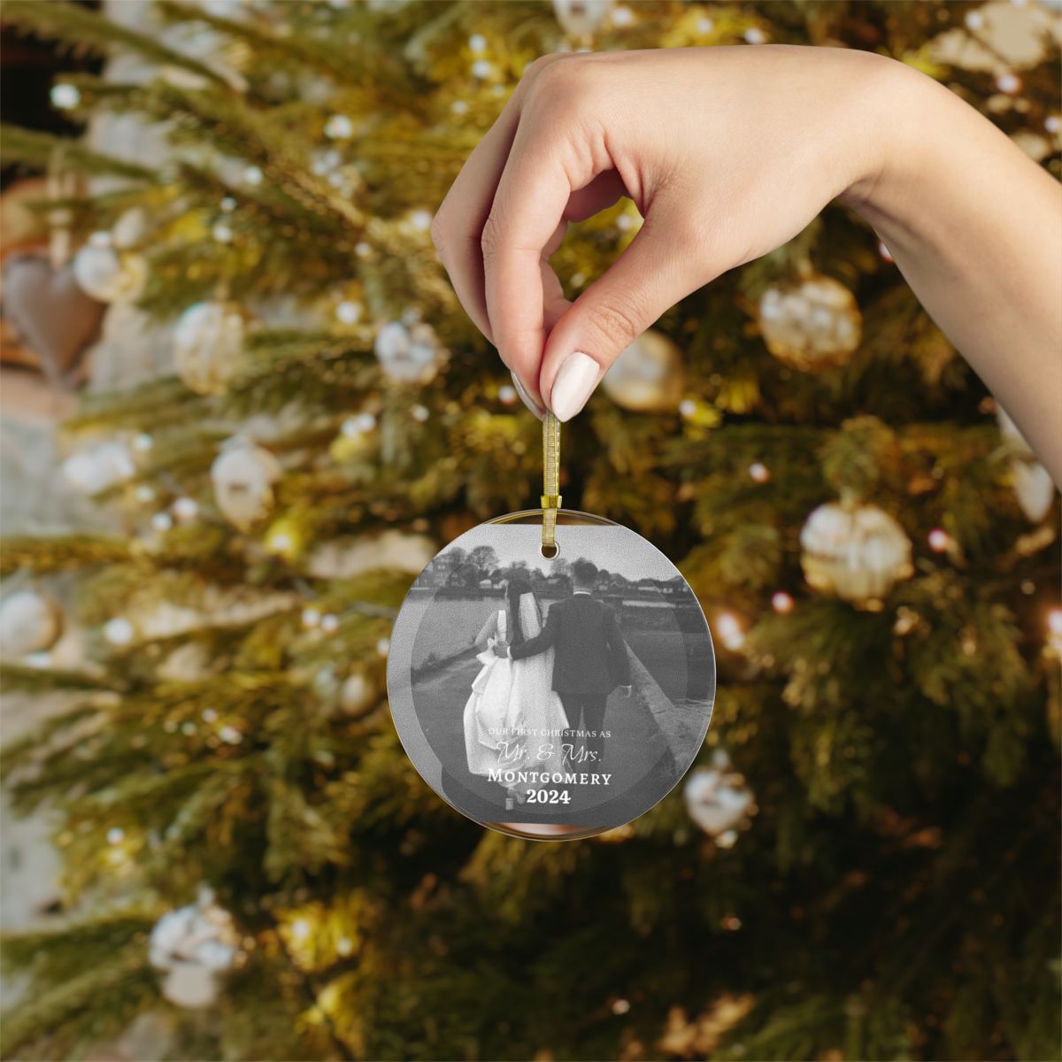Our First Christmas - Customized Glass Ornaments