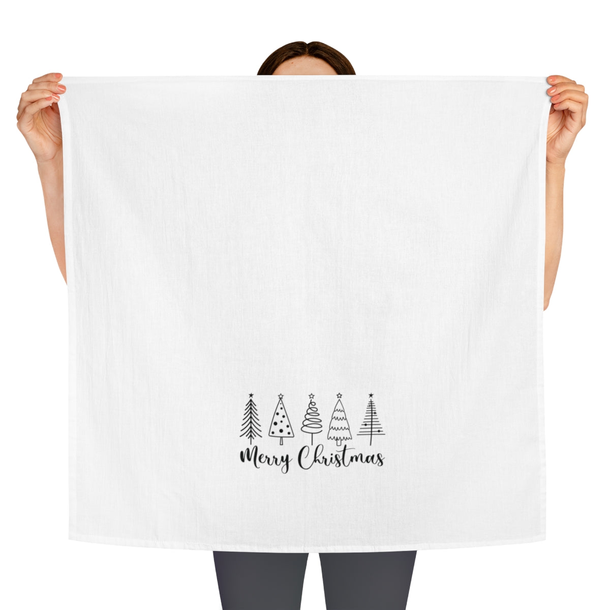 Merry Christmas Tree Tea Towel