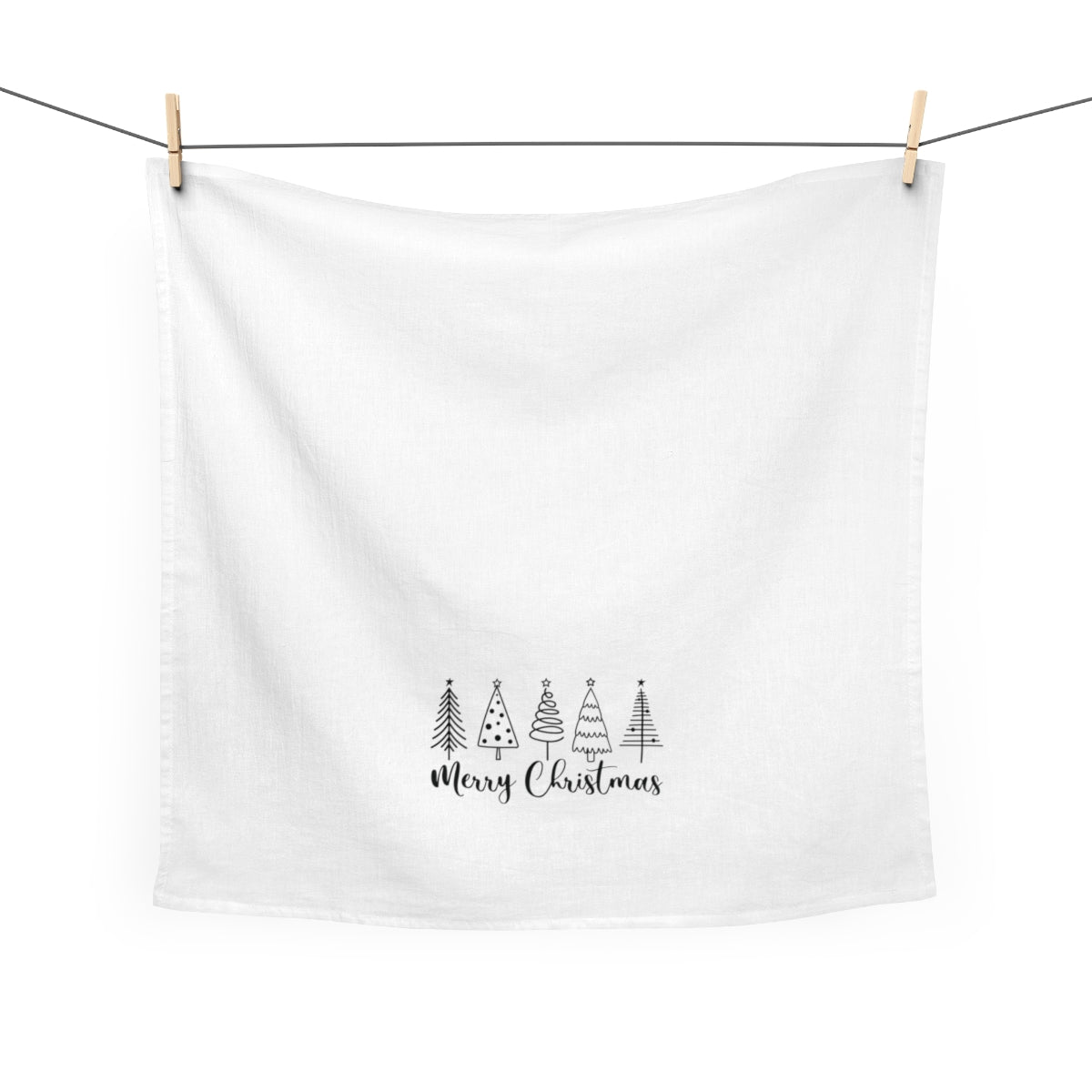 Merry Christmas Tree Tea Towel