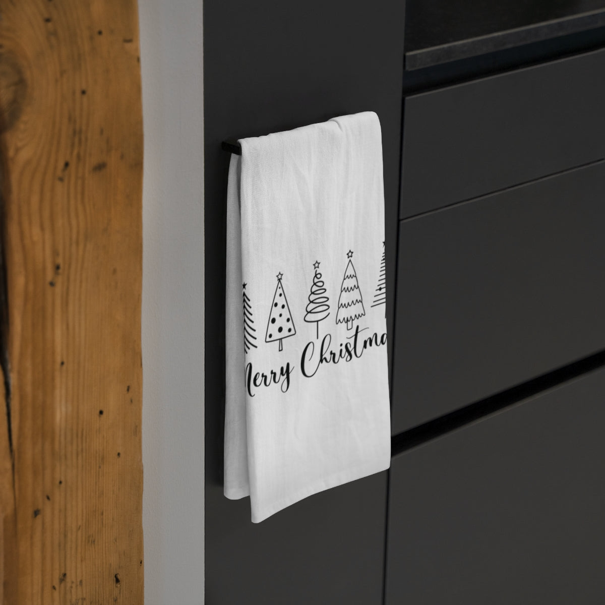 Merry Christmas Tree Tea Towel