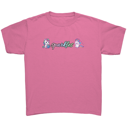 Powered By Sparkles Unicorn T-shirt