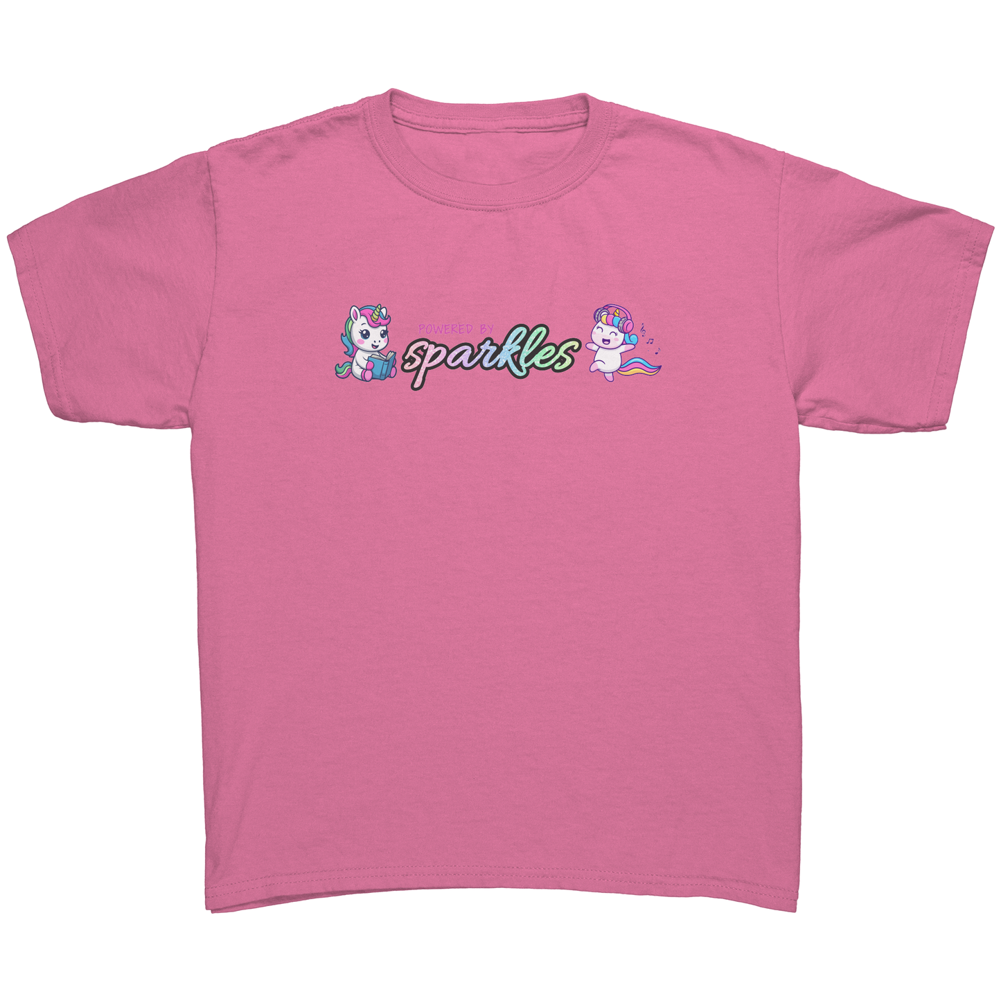 Powered By Sparkles Unicorn T-shirt