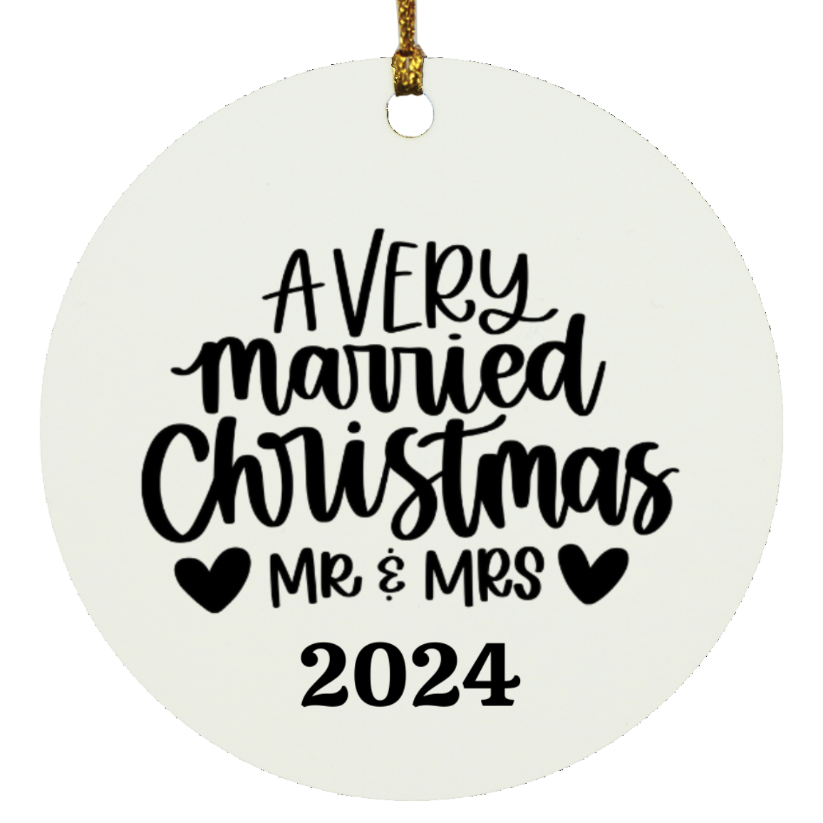 A Very Married Christmas Ornament