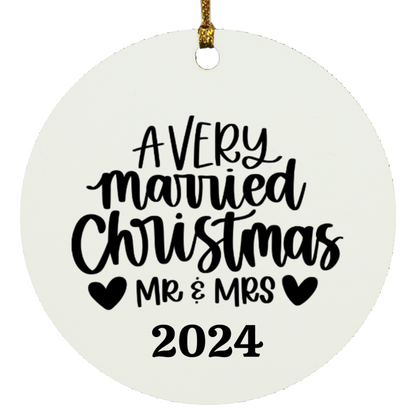 A Very Married Christmas Ornament