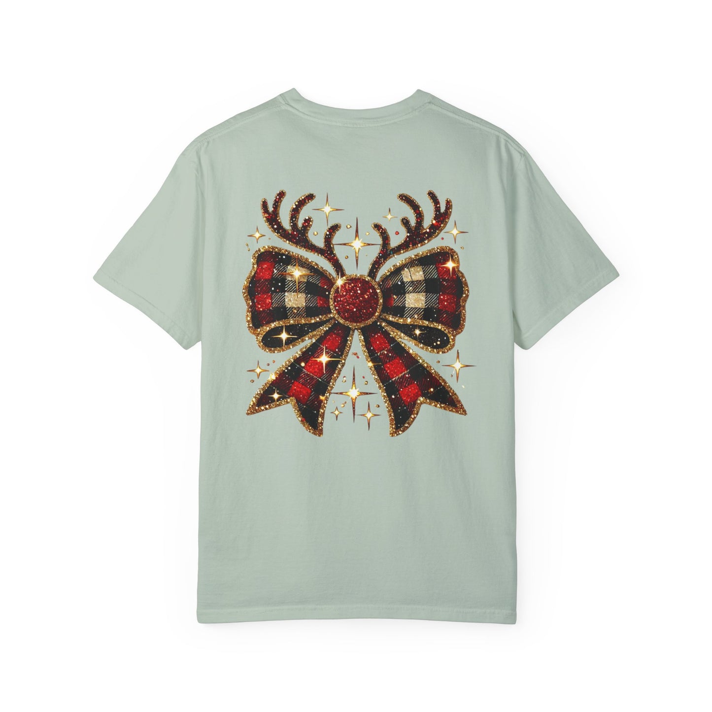 Christmas Coquette Bow with Antlers
