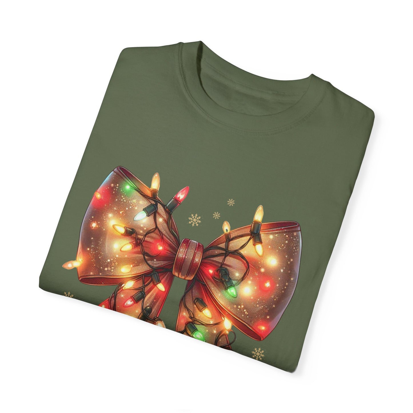 Christmas Coquette Bow with Lights