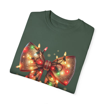 Christmas Coquette Bow with Lights