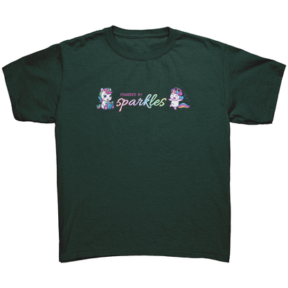 Powered By Sparkles Unicorn T-shirt