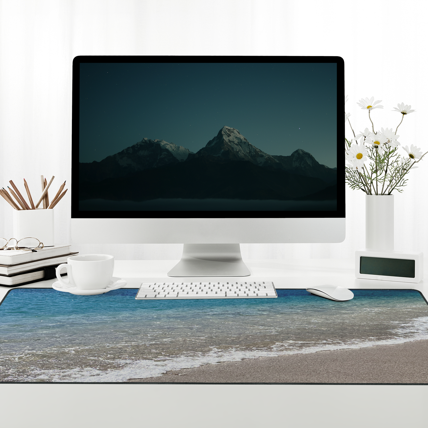 Extra Large Desk Mat - Beach
