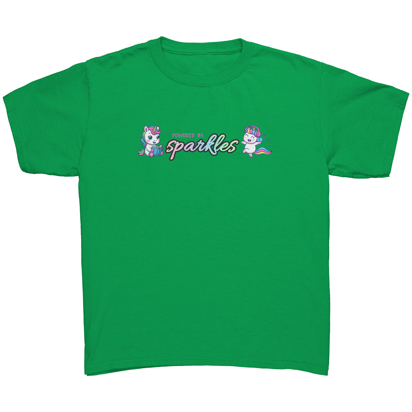 Powered By Sparkles Unicorn T-shirt