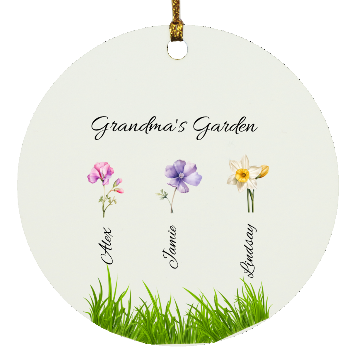 Grandma's Garden Ceramic Ornament