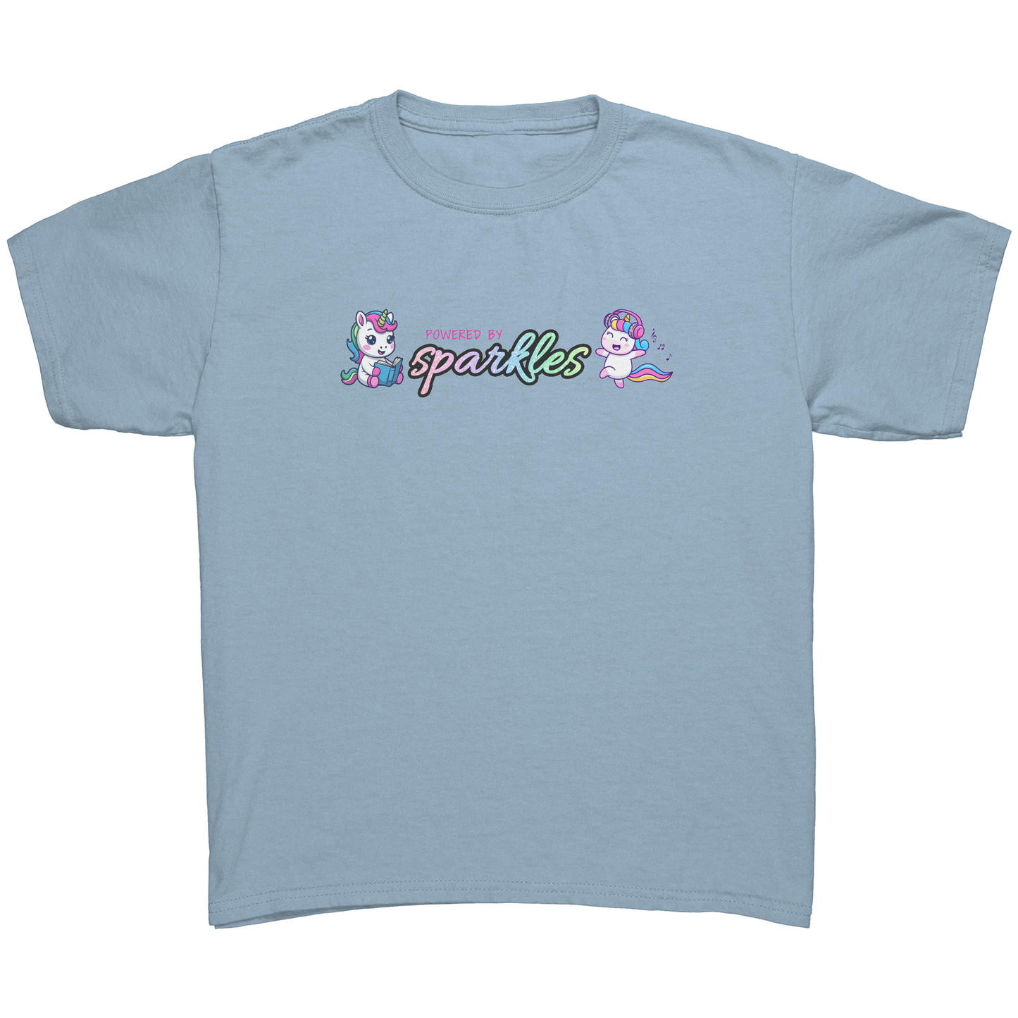 Powered By Sparkles Unicorn T-shirt