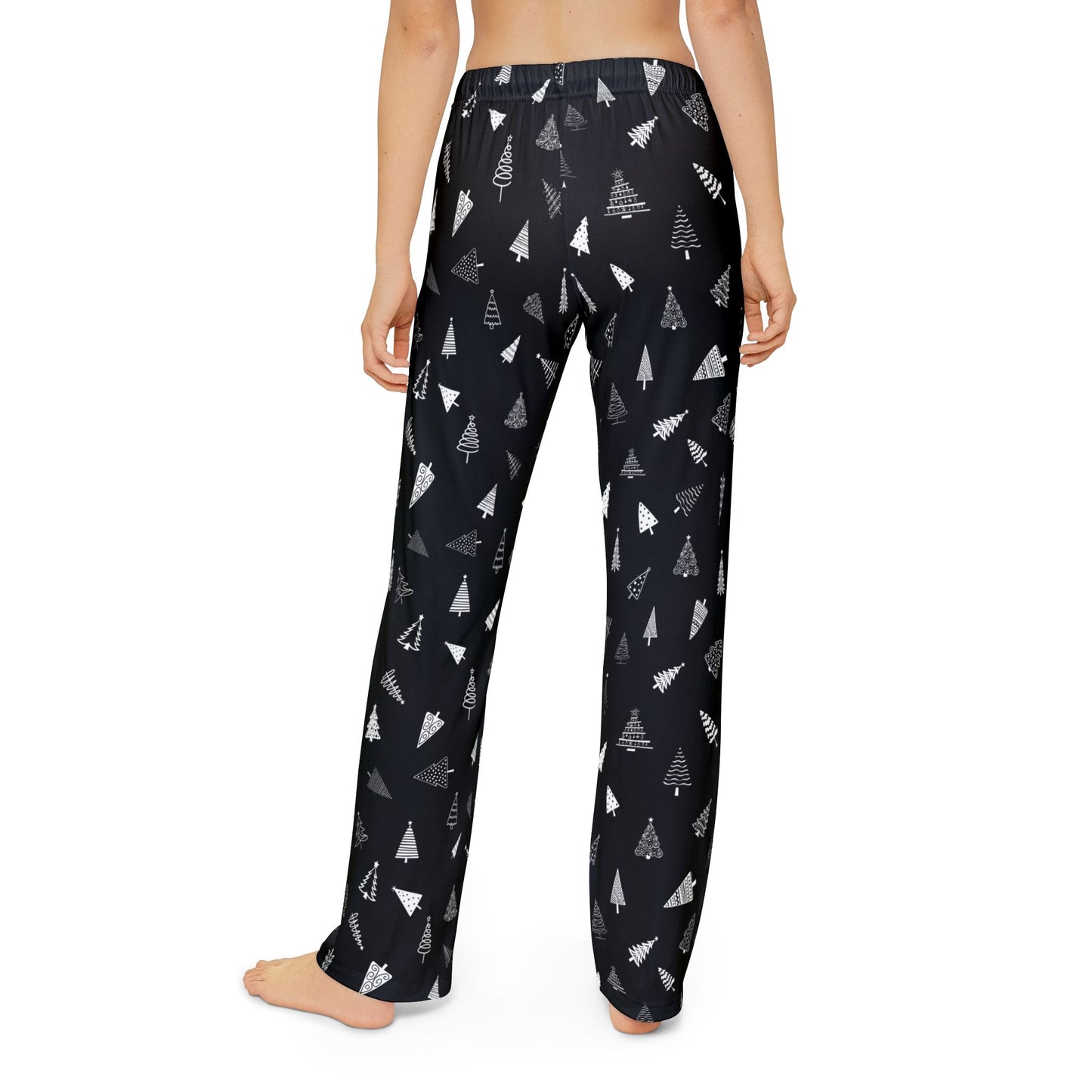 Christmas Tree Pajama Pants - Kids Black