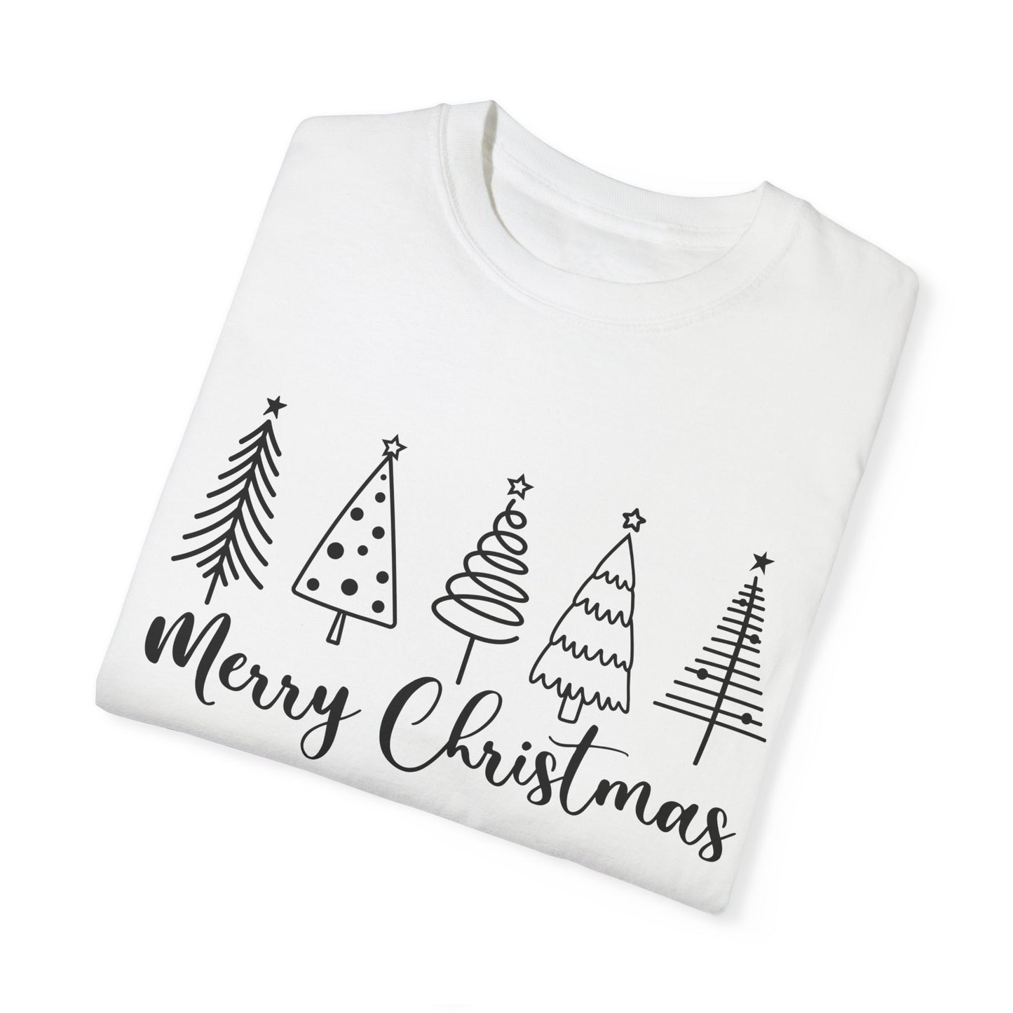 Merry Christmas - Tree LineArt