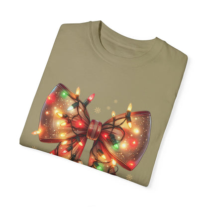 Christmas Coquette Bow with Lights