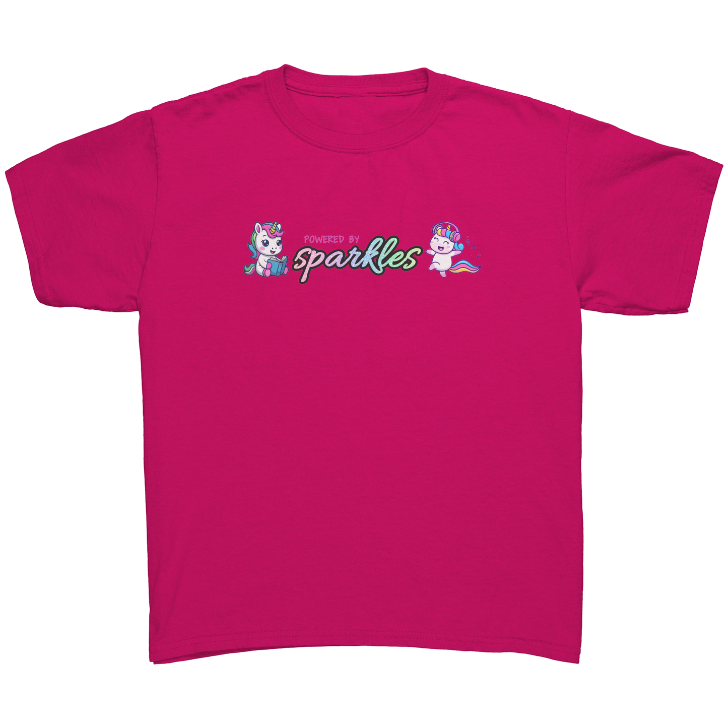 Powered By Sparkles Unicorn T-shirt