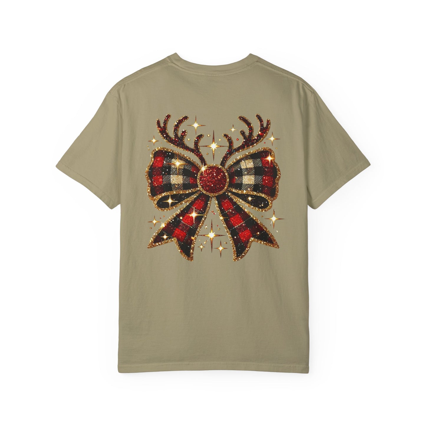 Christmas Coquette Bow with Antlers