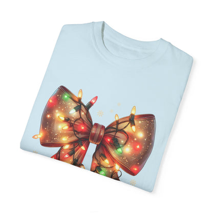 Christmas Coquette Bow with Lights