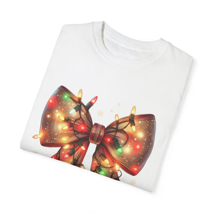 Christmas Coquette Bow with Lights