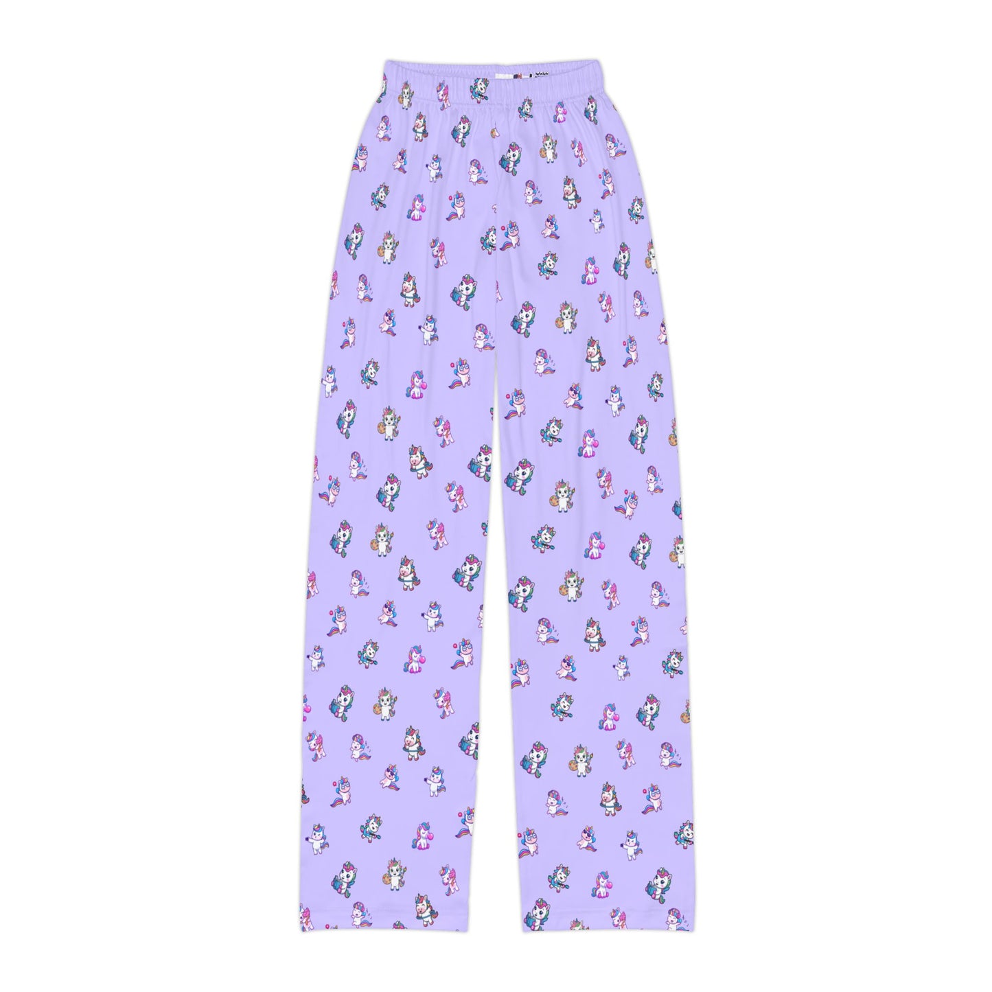 Kids Purple Unicorn Print Lounge Pants