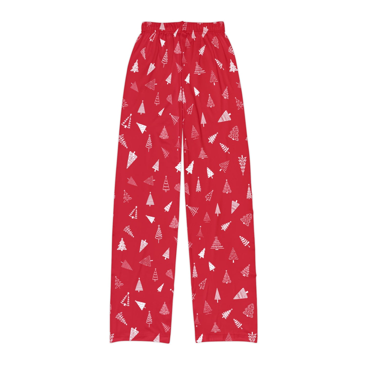 Christmas Tree Pajama Pants - Kids Red