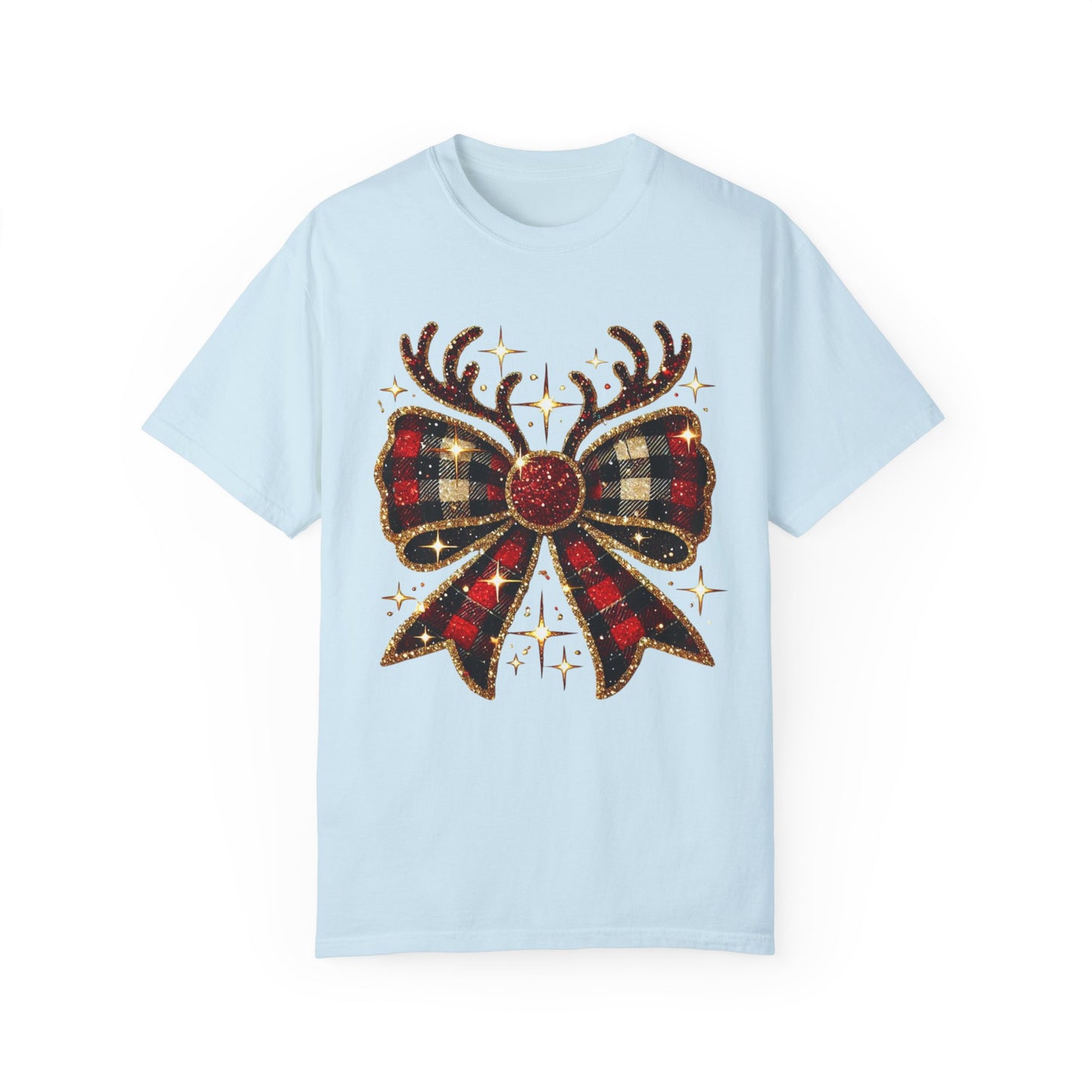 Christmas Coquette Bow with Antlers