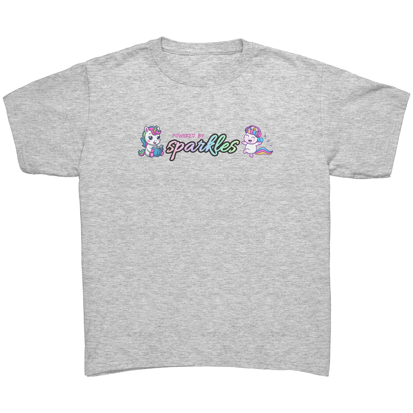 Powered By Sparkles Unicorn T-shirt
