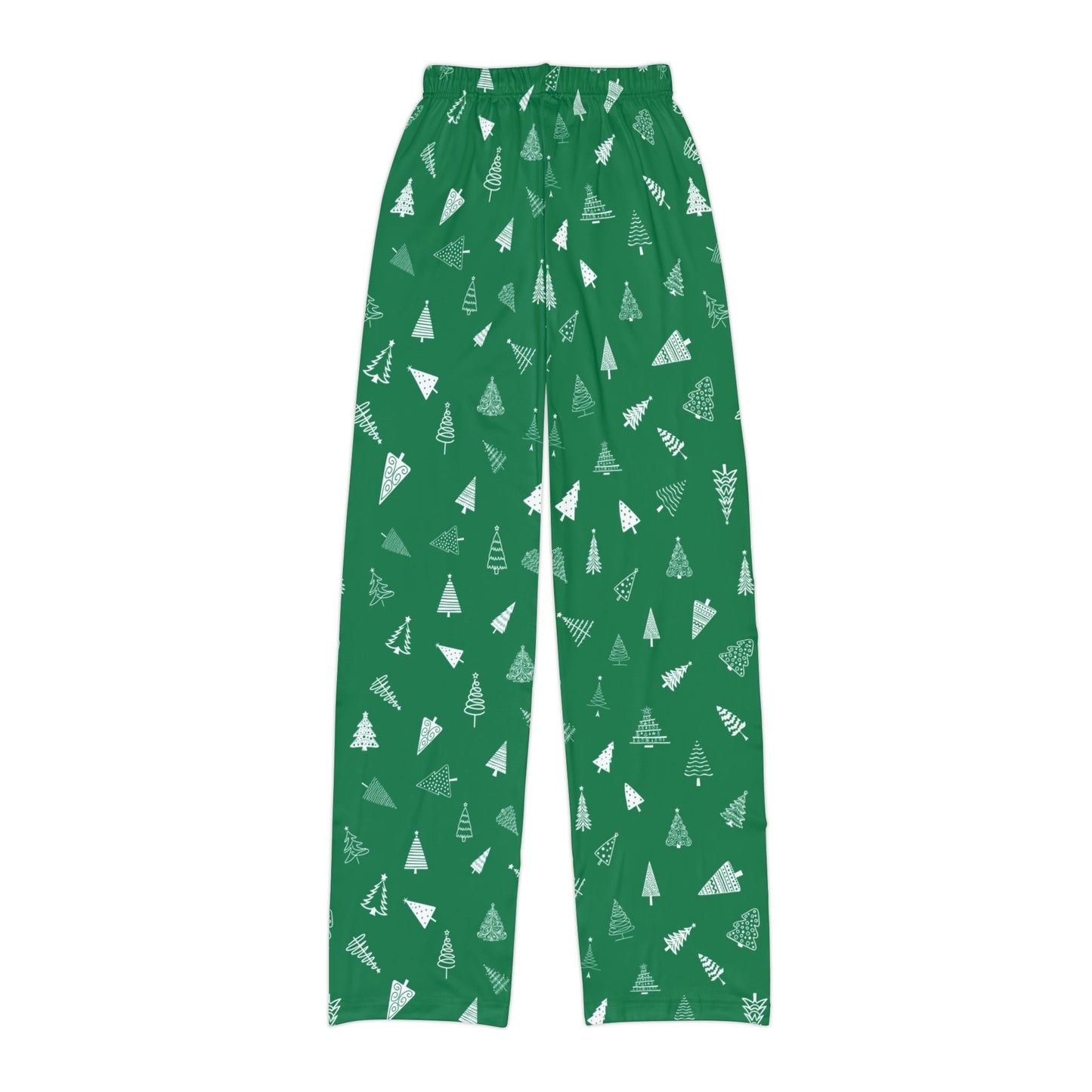 Christmas Tree Pajama Pants - Kids Green