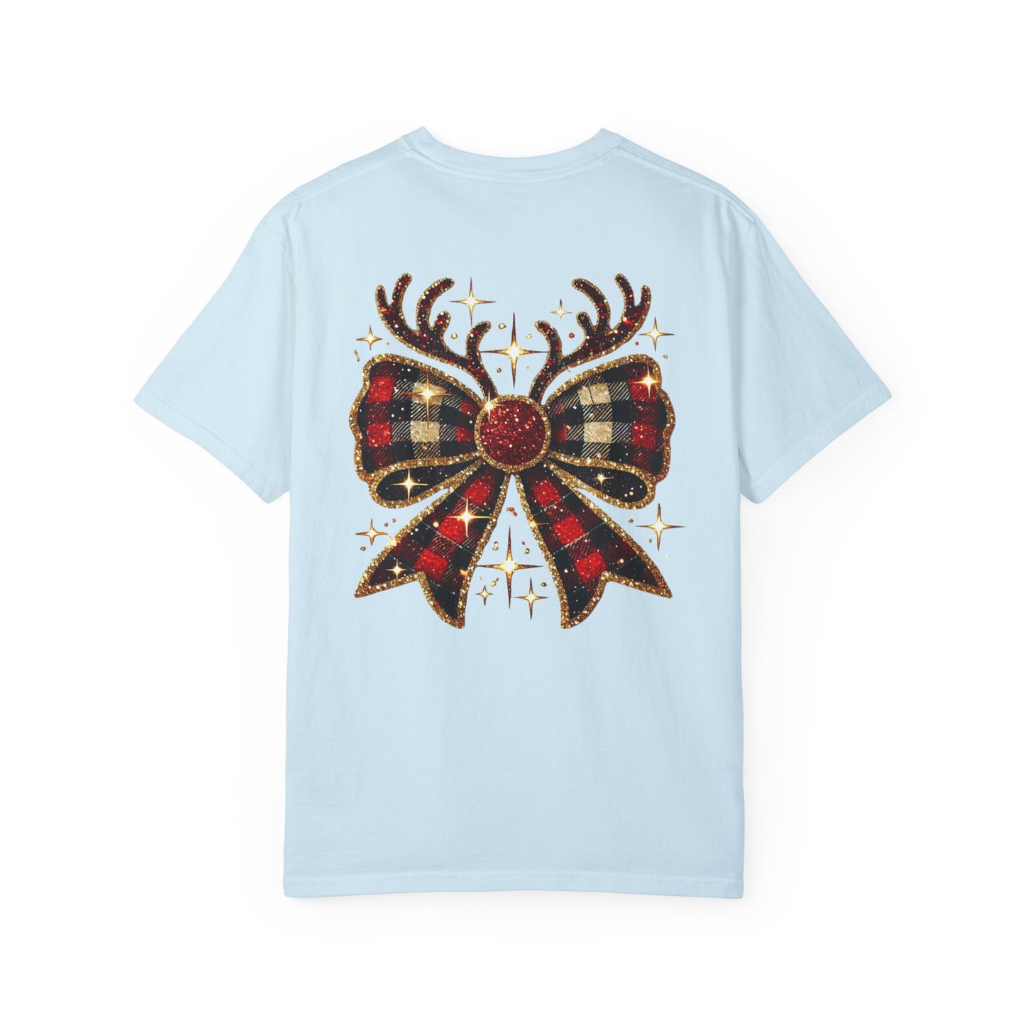 Christmas Coquette Bow with Antlers