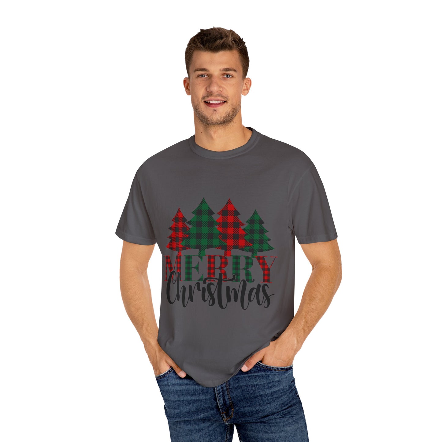 Merry Christmas - Checkered Trees