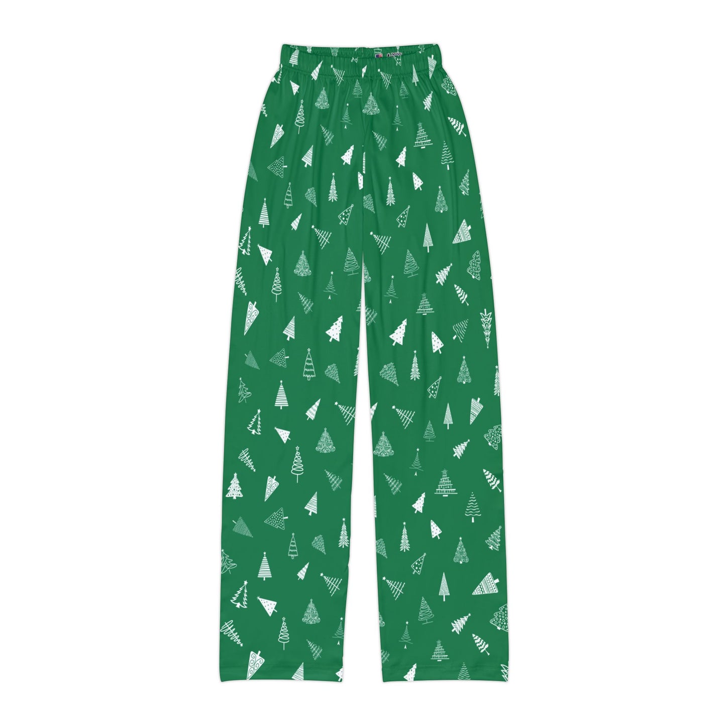 Christmas Tree Pajama Pants - Kids Green