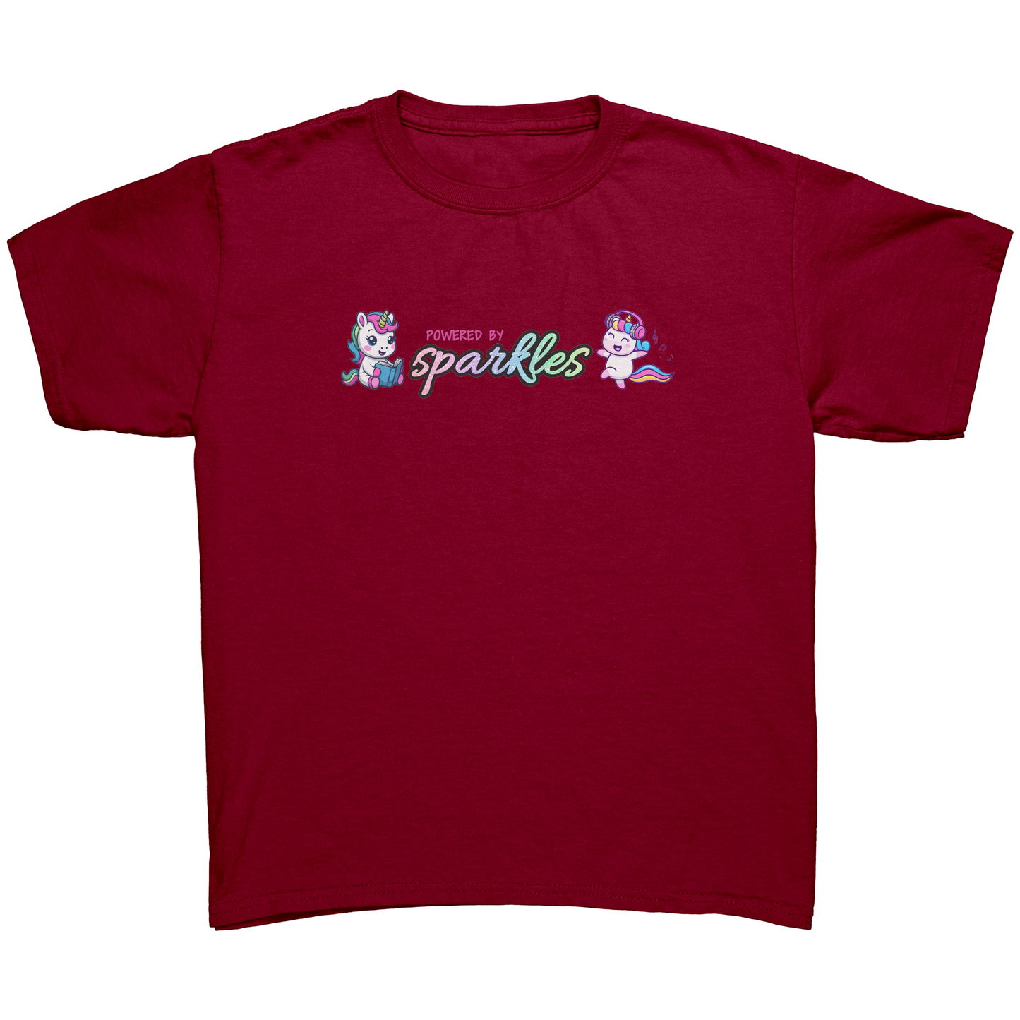 Powered By Sparkles Unicorn T-shirt
