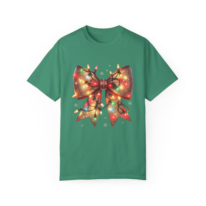 Christmas Coquette Bow with Lights