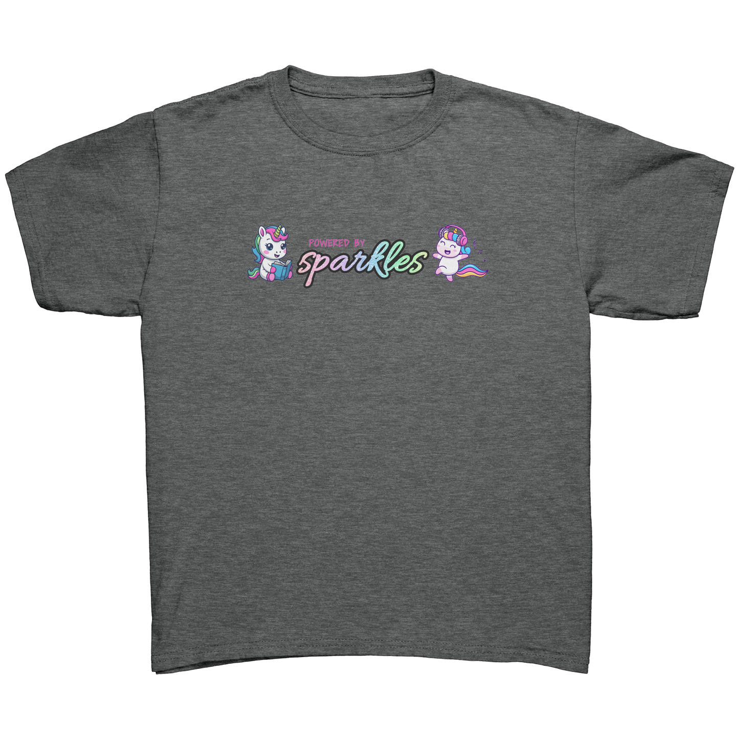 Powered By Sparkles Unicorn T-shirt