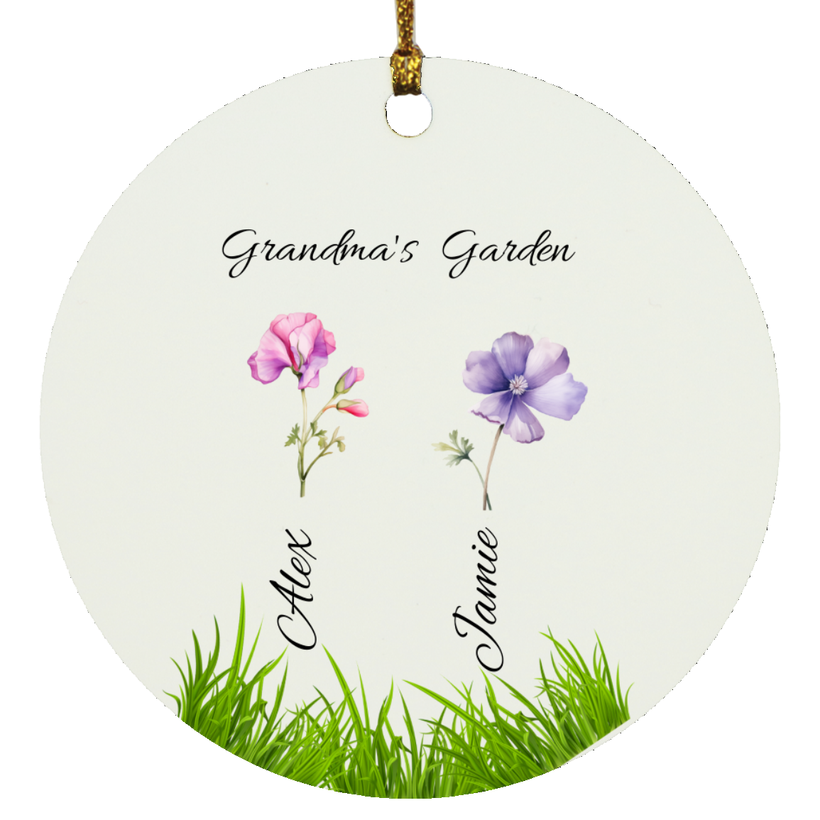 Grandma's Garden Ceramic Ornament