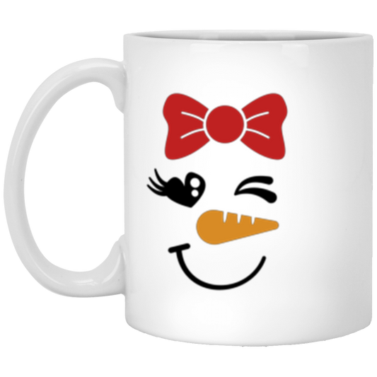 Snowman Bow - Christmas Mug