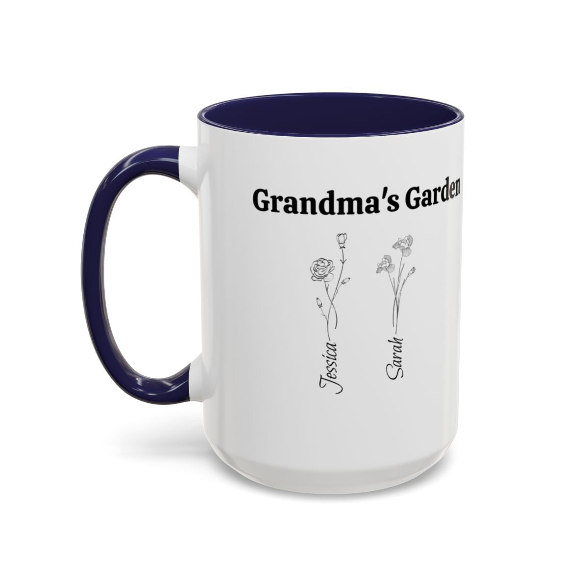 Grandma's Garden Mug (Line Art Flowers)