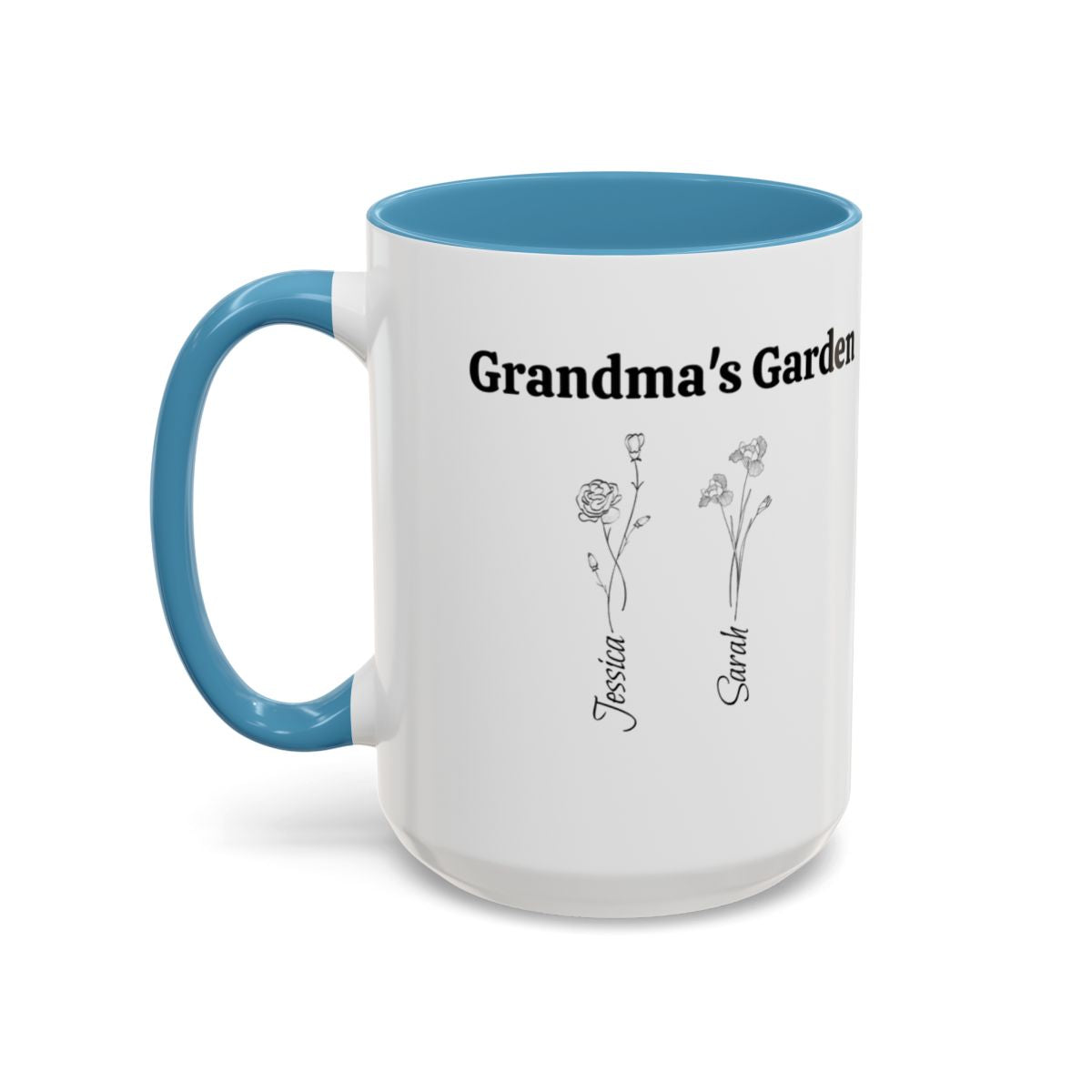 Grandma's Garden Mug (Line Art Flowers)