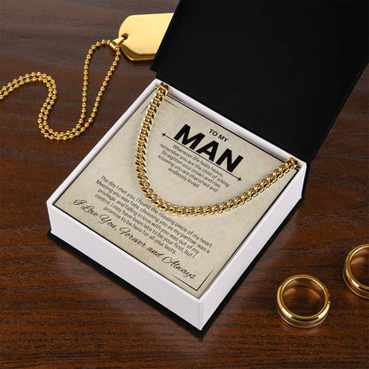 To My Man / Child of a King / Cuban Chain Necklace