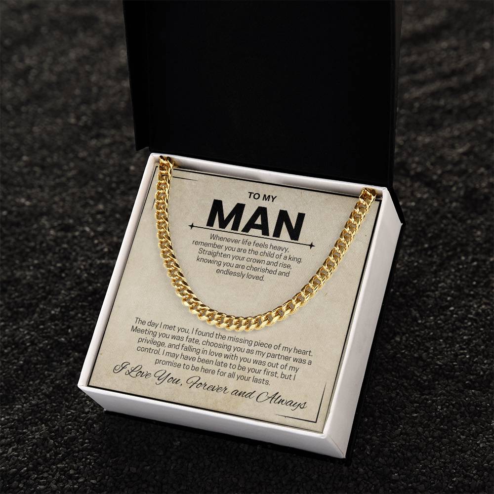 To My Man / Child of a King / Cuban Chain Necklace